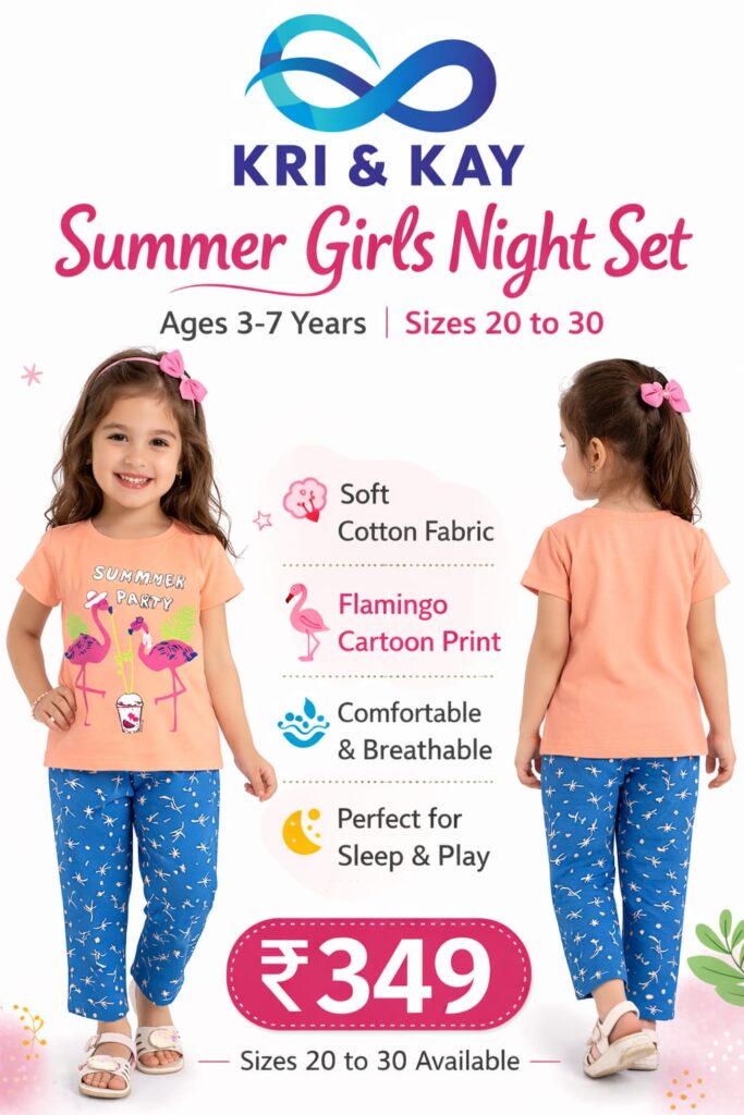 Summer Girls Night Set – Flamingo Print